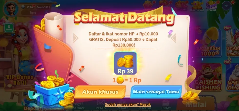 RAJACLUB Tampilan Game Slot